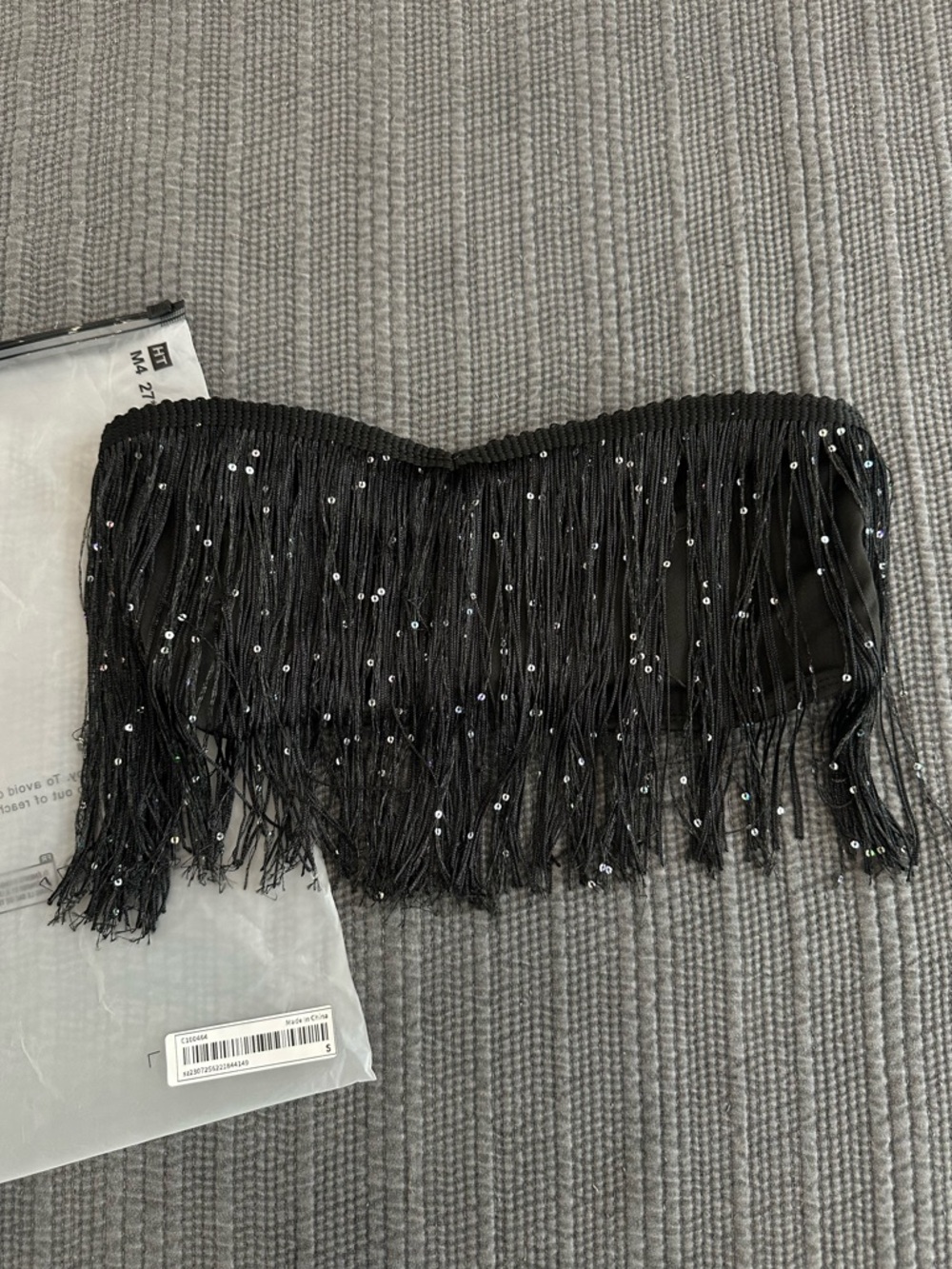 SHEIN fringe crop top